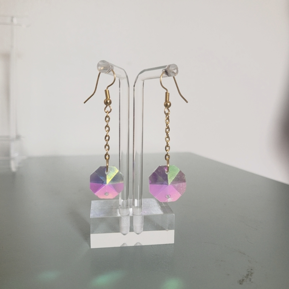 hand-crafted gem earrings